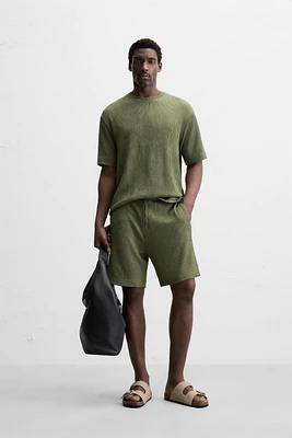 RELAXED FIT JACQUARD SHORTS