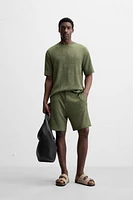 RELAXED FIT JACQUARD SHORTS
