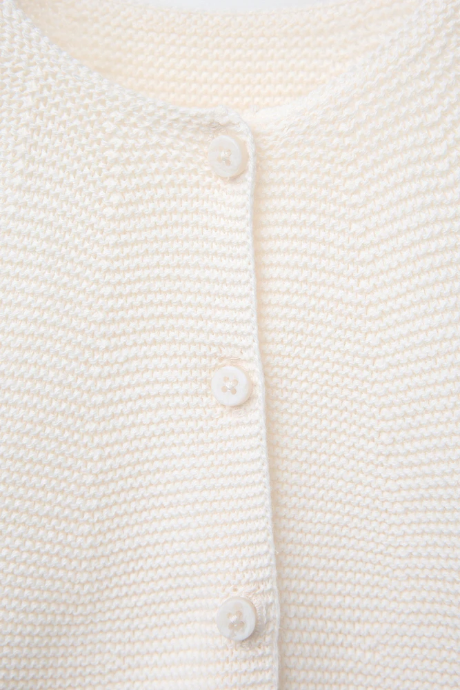 GILET EN MAILLE POINT MOUSSE