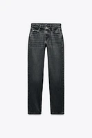 ZW COLLECTION LOW RISE STRAIGHT LEG JEANS