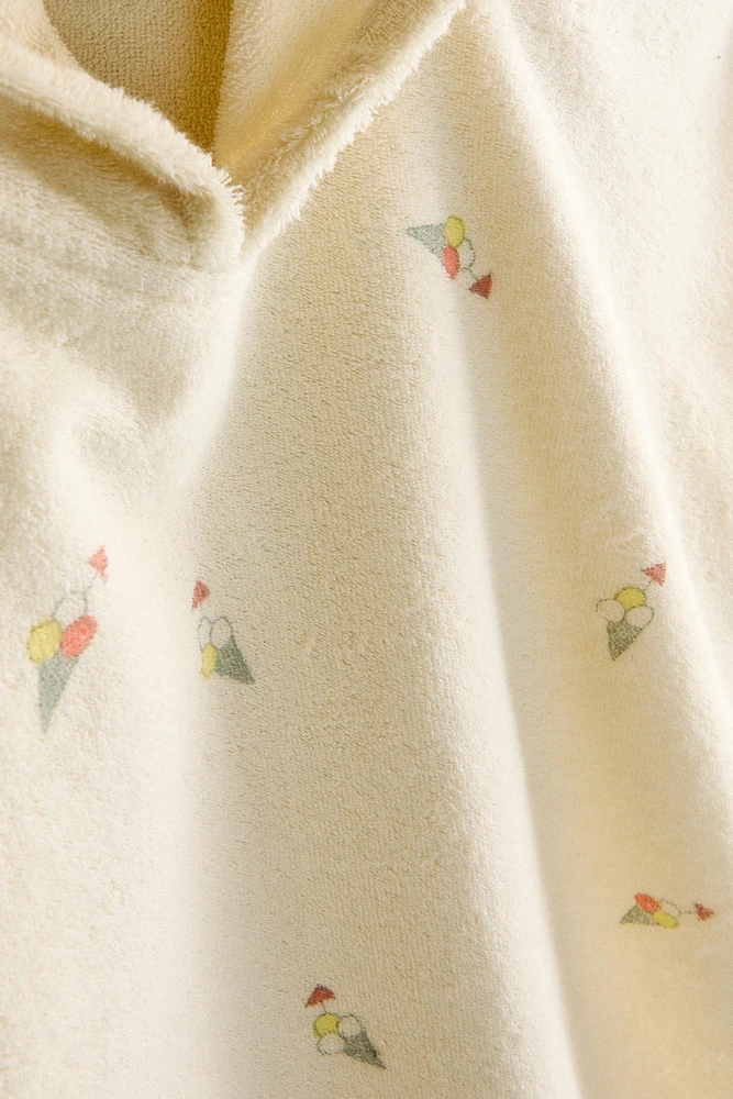 CHILDREN’S ICE CREAM COTTON BEACH PONCHO