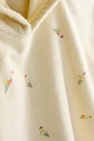 CHILDREN’S ICE CREAM COTTON BEACH PONCHO