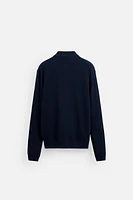 POLO EN MAILLE DE SOIE ET COTON