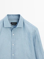 Chemise slim denim coton