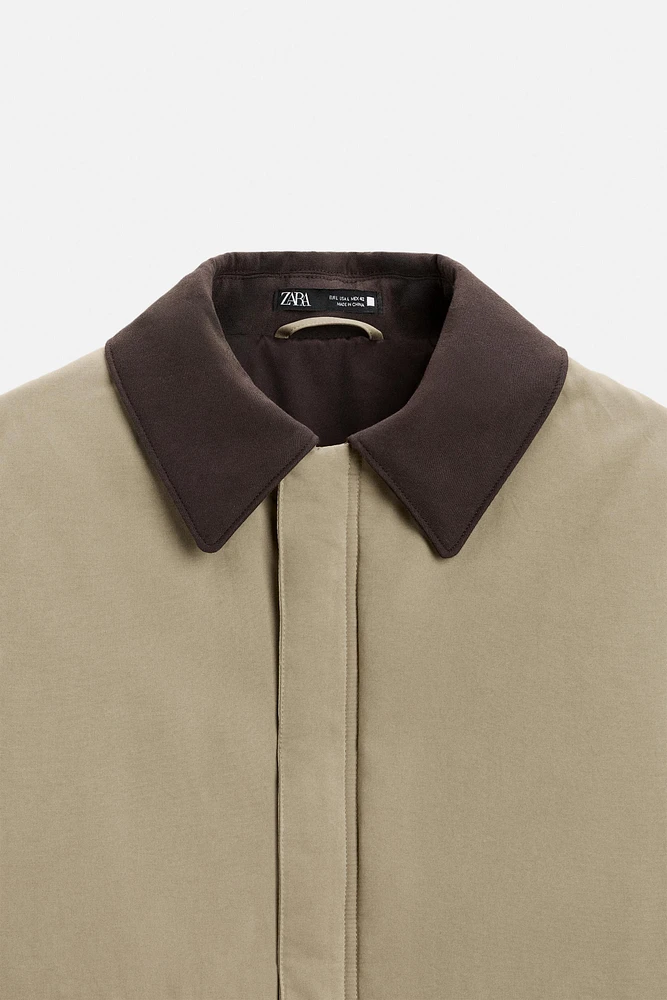 MIXED COLLAR JACKET
