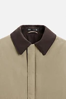 MIXED COLLAR JACKET