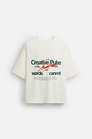 T-SHIRT À INSCRIPTION IMPRIMÉE
