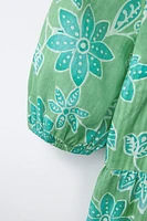ROBE À EMPIÈCEMENTS FLEURIE