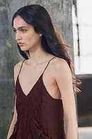 ZW COLLECTION EMBROIDERED ASYMMETRIC DRESS