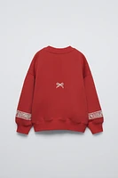 SWEATSHIRT WITH LACE NUMBER