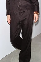 100% LINEN PALAZZO PANTS ZW COLLECTION