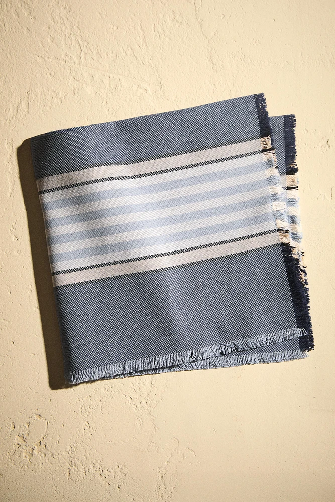 SET OF STRIPED DYED THREAD NAPKINS (SET OF 2)
