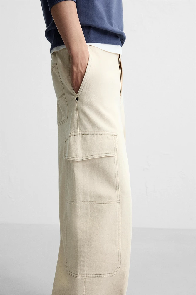 PANTALON CARGO COUPE LARGE
