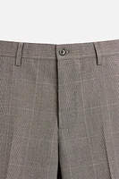 PLAID SUIT PANTS
