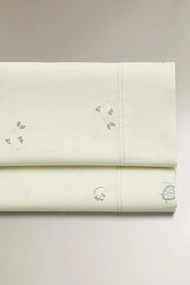 DRAP DE DESSUS ENFANT IMPRIMÉ MARIN
