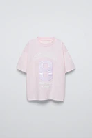 SATIN VARSITY T-SHIRT