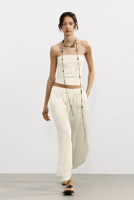 PANTALON EN MAILLE BOUFFANT