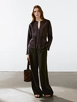 Flowing shirt with cord details