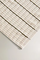 STRIPED TEXTURED BATH TOWEL