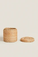 KIDS’ RATTAN HAMPER WITH LID
