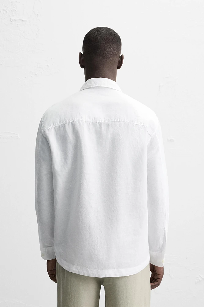 LINEN - COTTON POLO SHIRT