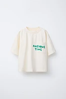 POCKET T-SHIRT WITH TEXT