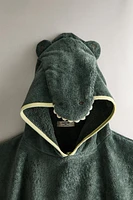 CHILDREN’S VELOUR CROCODILE BEACH PONCHO