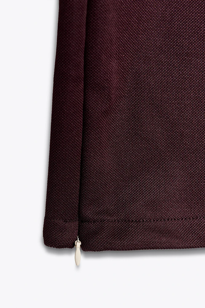 ZIPPERED TRACK PANTS