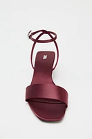 SATIN EFFECT SANDALS