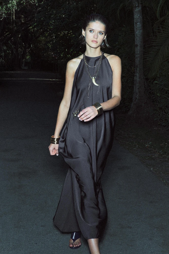 SATIN EFFECT DRESS ZW COLLECTION
