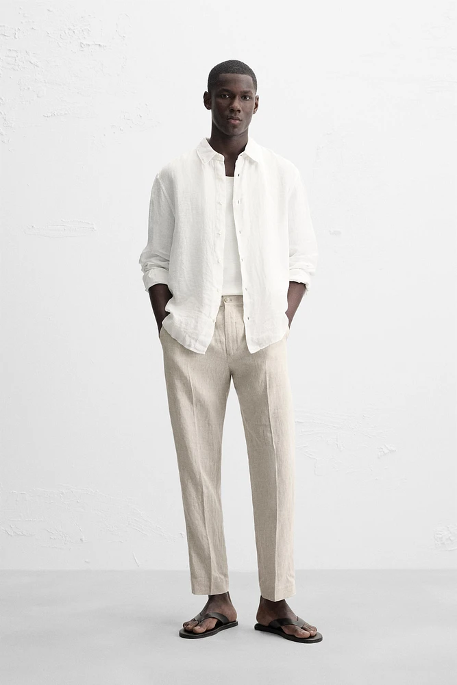 PANTALON 100 % LIN