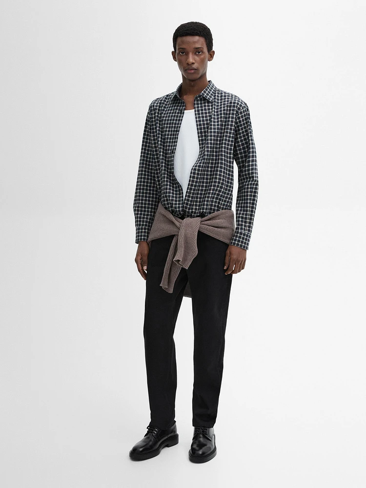 100% cotton regular fit check shirt
