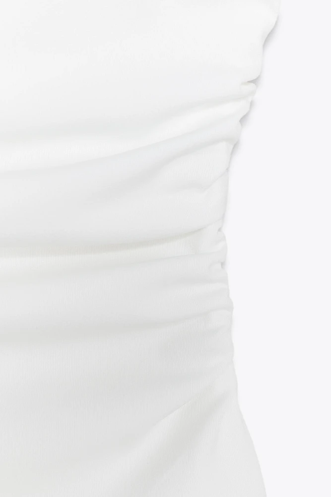 TOP ASYMÉTRIQUE À FRONCES