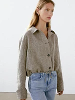Veste bomber 100 % lin