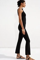 LEGGING STRETCH FLARE AVEC LACETS