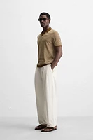POLO EN MAILLE À RAYURES