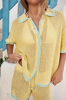 COLLAR POLO CARDIGAN