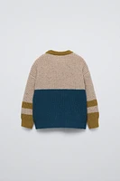 COMBINATION KNIT SWEATER