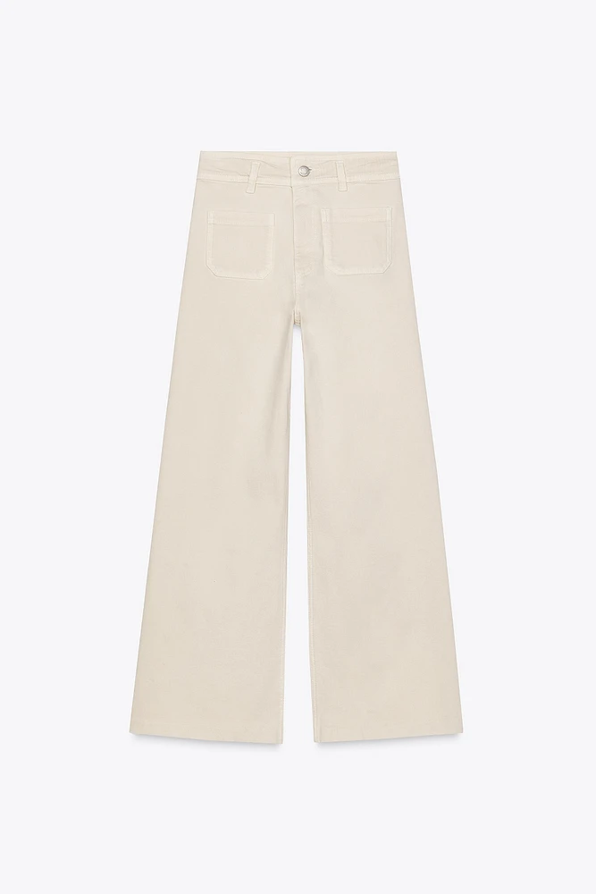 ZW COLLECTION HIGH WAIST WIDE LEG JEANS