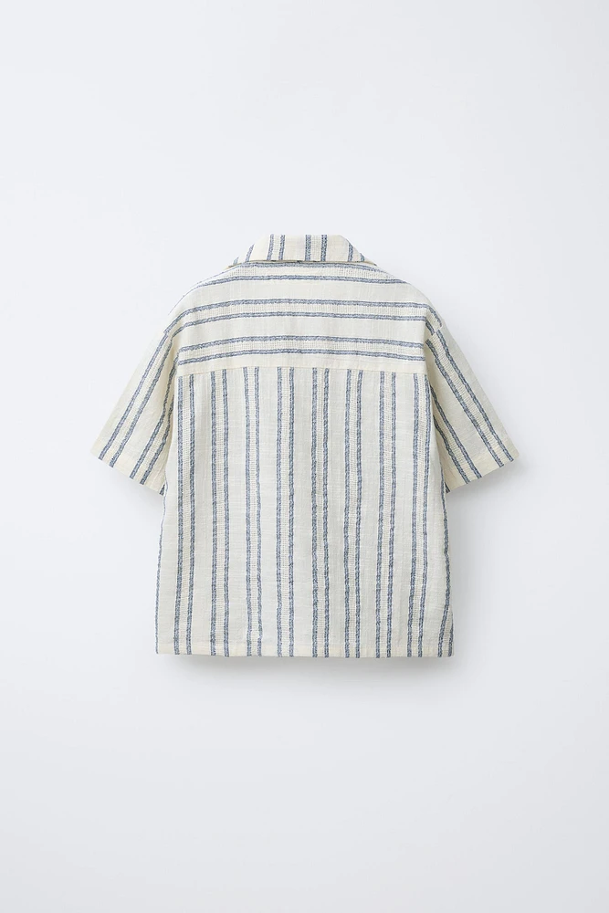 STRIPED BOWLING SHIRT