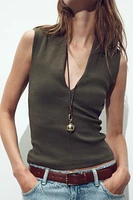RUSTIC RIBBED T-SHIRT