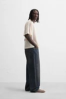 T-SHIRT STRUCTURE OUVERTE CONTRASTE