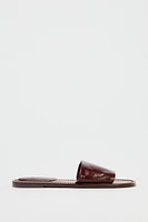 SOFT LEATHER SLIDES