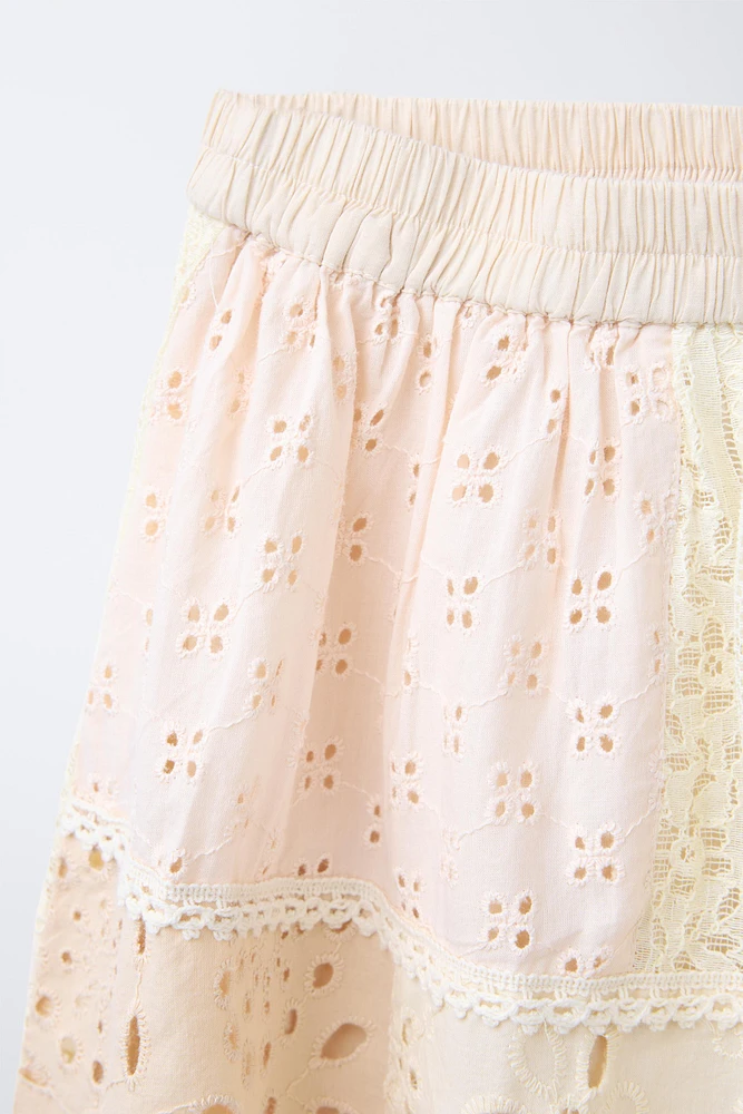 JUPE PATCHWORK BRODERIE SUISSE