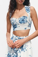 PRINTED CROP TOP