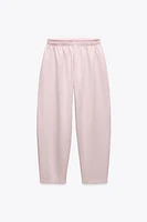 PANTALON EN MOLLETON CAROTTE