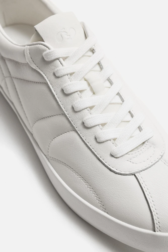 PADDED LEATHER SNEAKERS