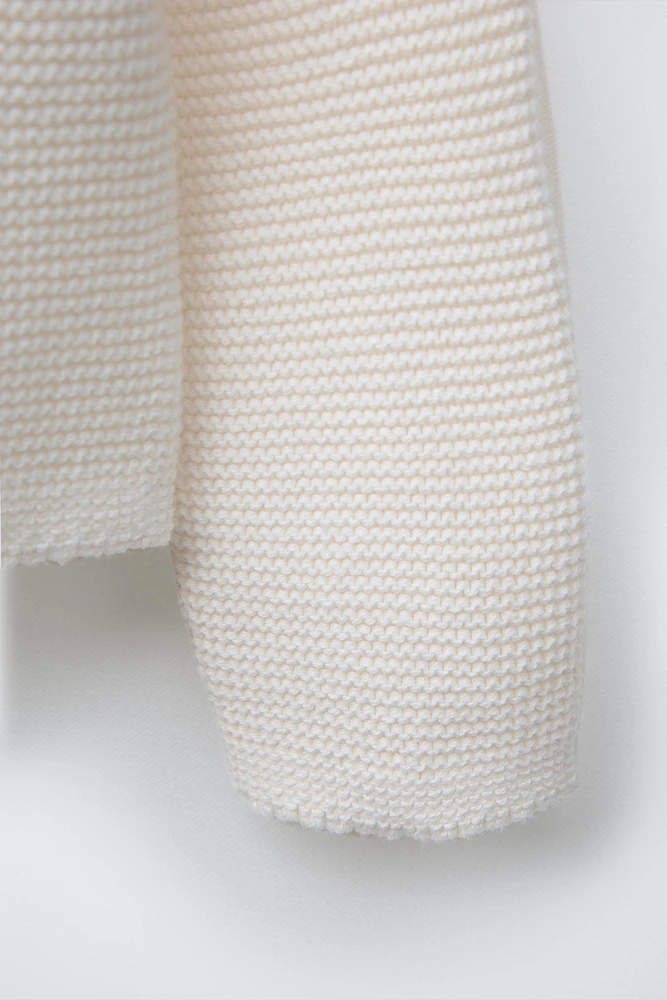 GILET EN MAILLE POINT MOUSSE