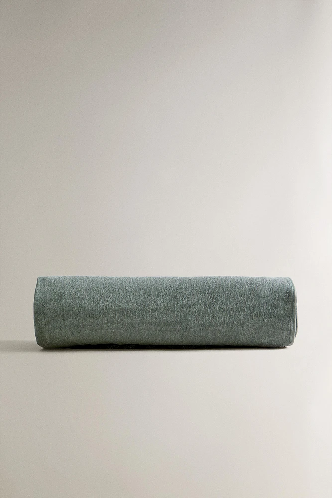 FRINGED COTTON BEACH TOWEL