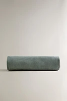 FRINGED COTTON BEACH TOWEL